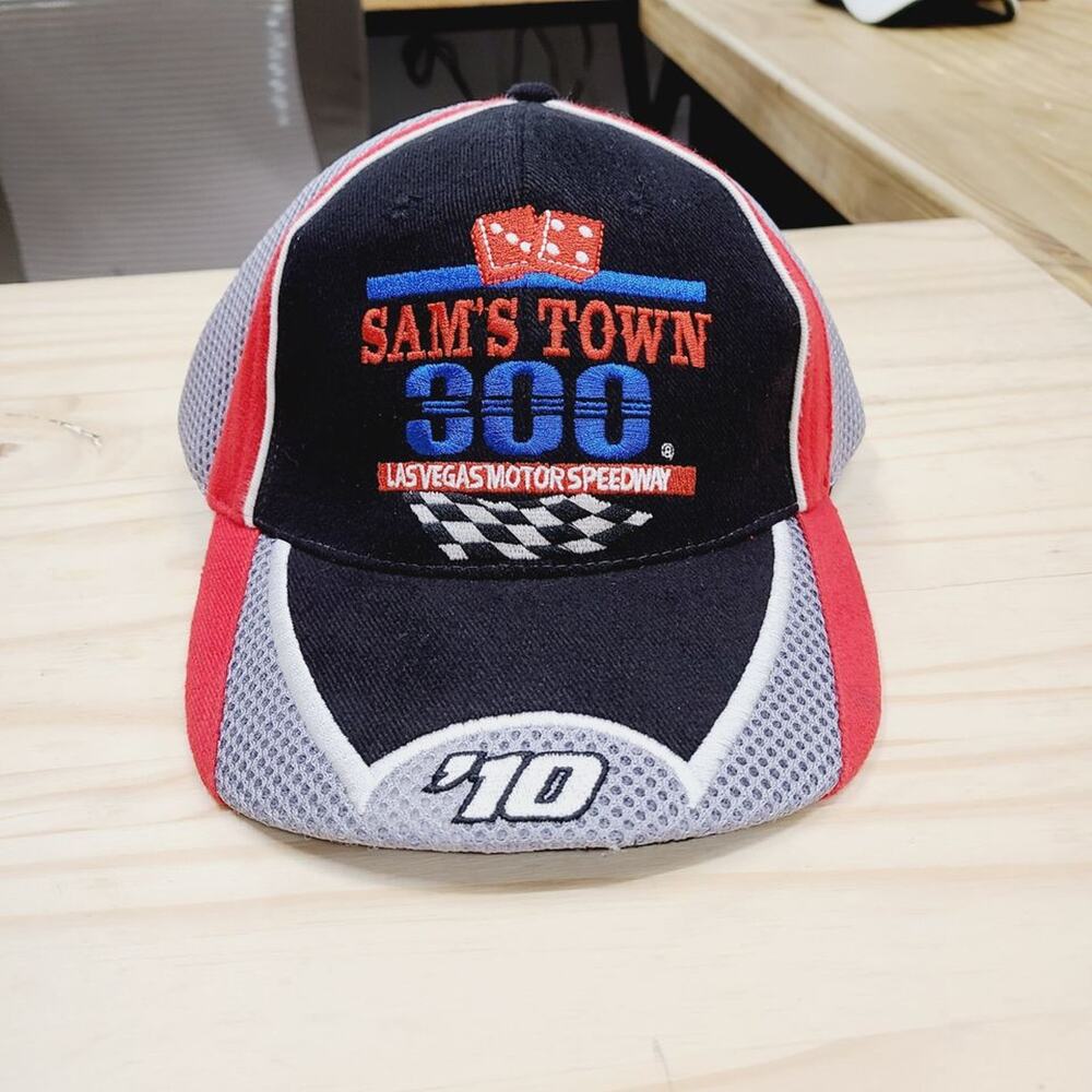 NASCAR Sam's Town 300 LV Motor Speedway '10 Grey Mesh Cap (W/Black) PRE-OWNED